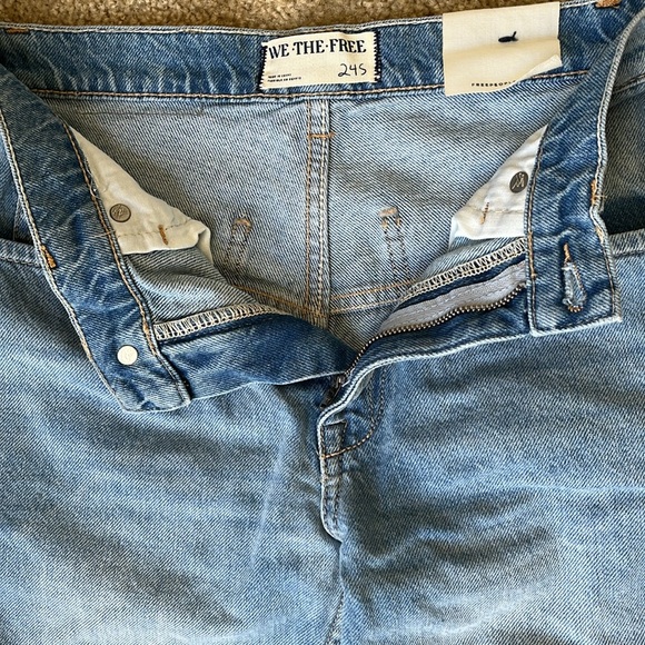 NWT Free People women’s Tinsley Baggy High Rise Jeans Bright Eyes Wash Size 24 - Picture 8 of 16